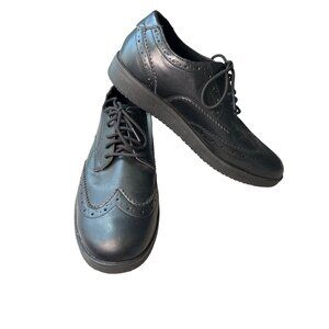 TredSafe Black Men's Shoes Size 13 Oil Slip Resistant Sole Lace-Up Low Top Work